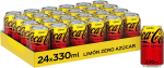 Coca-Cola Zero Limón, Refresco Cola Zero Azúcar Pack 24 latas de 330 ml por 15,50€
