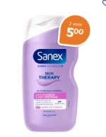 Alle Sanex douche 2 stuks voor €5 bij Trekpleister