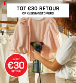 Tot €30 cashback op geselecteerde Tefal kledingstomers