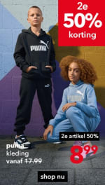 2e Puma artikel 50% korting bij Scapino