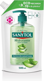 Sanytol Eco-Recarga Jabón Manos Aloe Vera 2 x 500ml por 4,51€