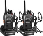 Walkie Talkie Recargable, 16 Canales PMR446 Walky Talky por 17,66€