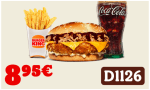Menú Mediano Pulled Pork Pollo Burger King por 8,95€