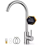 JUPPLIES Grifo de Cocina para Fregadero de Acero Inoxidable por 19.84€