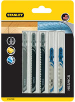 Stanley T-messen voor decoupeerzaag, 5-delige set voor €4,68 bij Bol