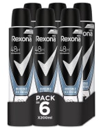 Rexona Invisible Desodorante Aetosl para hombre Pack de 6×200ml por 8.34€.