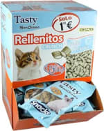 Tasty Gato Rellenito Pollo 40 Sobres 60g, Premios Crujientes Y Deliciosos por 8.56€