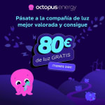 80 euros de regalo si pasas la luz con octopusenergy