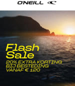 20% extra korting bij besteding vanaf €120 in de sale van O'Neill