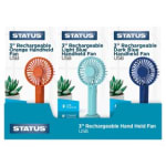 Status 3 Inch Rechargeable Handheld Fan £5.32 Waitrose Deal