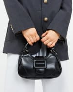 Bolso de mano pequeño con asa bandolera extraíble negro por 9€