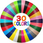 30 Colores Recambios de Filamento para Bolígrafo 3D 1,75 mm PLA por 11.27€