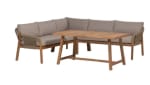 WOOOD Taro Tuin Low Dining Loungeset | FSC Acaciahout | Naturel voor €949 bij iBOOD