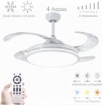 Ventilador techo motor 36W Blanco en 3 Temperaturas por 29.88€