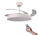 Mimotec Ventilador Techo LED Blanco Cristal 106cm por 34,49€