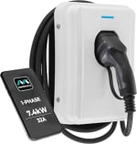 Masterplug Smart EV Home Wall Charger for Type 2 Electric and Plug-In Hybrid Vehicle