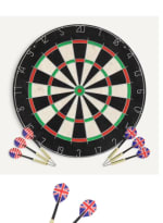 Jeu de cibles Vidaxl professionnel en sisal avec 6 fléchettes à 55,99€