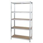 Étagère de garage à poser 5 niveaux - 100x40x180cm à 16,99€
