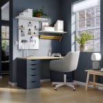 IKEA ALEX Cajonera negro-azul 36x70cm por 60€