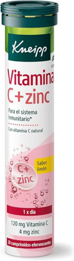 Kneipp Vitamina C Zinc 20 comprimidos efervescentes por 2,69€