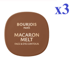 3 x Bourjois Macaron Melt Bronzer & Contour Bronceador Tono 03 Caramel por 20.97€