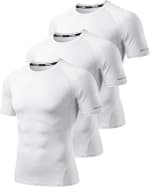 YESWEL 3-Pack Men’s Compression Gym T-Shirts for £8.98 on Amazon