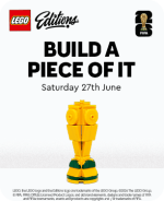 Free LEGO World Cup Trophy Make and Take Event at The Toy Shop