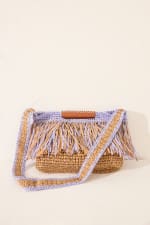 Bolso mediano de rafia con flecos Women'secret por 19.99€