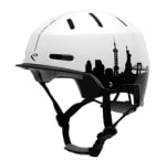 Casque urbain EKOI CITY LINE Blanc Noir à 18€