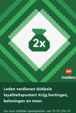 Dubbele LEGO Insiders-punten 13 t/m 19 oktober bij LEGO