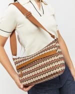 Bolso bandolera con estampado jacquard por 15€