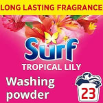 Surf Tropical Lily Washing Powder 23 Washes Amazon Deal from £2.26 S&S