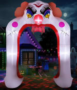 Purplecrystal Arco Inflable Halloween 3.6m por $599 en Amazon