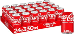 Coca-Cola Original Taste Soft Drink Cans, 24 x 330 mL