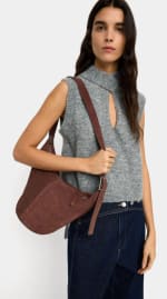 Bolso bandolera de piel lisa por 12.99€