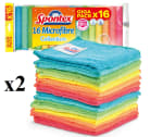 2 Packs de 16 Bayetas de microfibra de Spontex por 9.59€