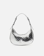 Bolso de hombro pequeño con asa regulable y estampado monogram por 9€
