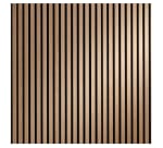 Tasseau décoratif lamelles en bois sur feutrine 30 x 60 cm à 5,67€