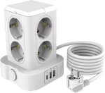 Regleta con protección contra sobretensiones, 3680 W por 14.92€