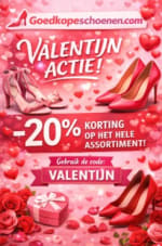 20% korting op alles bij Goedkopeschoenen