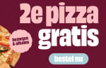 tweede pizza gratis bij Domino's