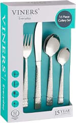 Viners Everyday Glisten 16 Piece 18/0 Silver Stainless Steel Cutlery Set