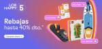 Los Happy 5 hasta 40% + 43€ cupones para tus compras en Miravia super ofertas