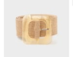 Cinturón de rafia con hebilla cuadrada de mujer TEX por 3.99€.