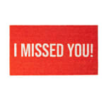 Fisura Felpudo de Coco I Missed You Rojo con Base Antideslizante 70 x 40 cm por 2.99€
