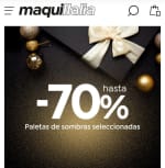Hasta -70% de Dto Paletas de sombras.