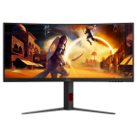 Monitor gaming AOC CU34G4, 34" UWQHD, 180 Hz, Curvo, 1 ms GtG por 186,15€