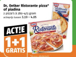 Dr. Oetker Ristorante pizza en piadina 1+1 gratis bij Poiesz