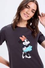 Camiseta efecto lavado estampada de Minnie Mouse para Mujer Milano por 5.59€