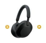 Casque audio arceau sans fil Sony WH1000XM5 noir à réduction de bruit à 269,99€